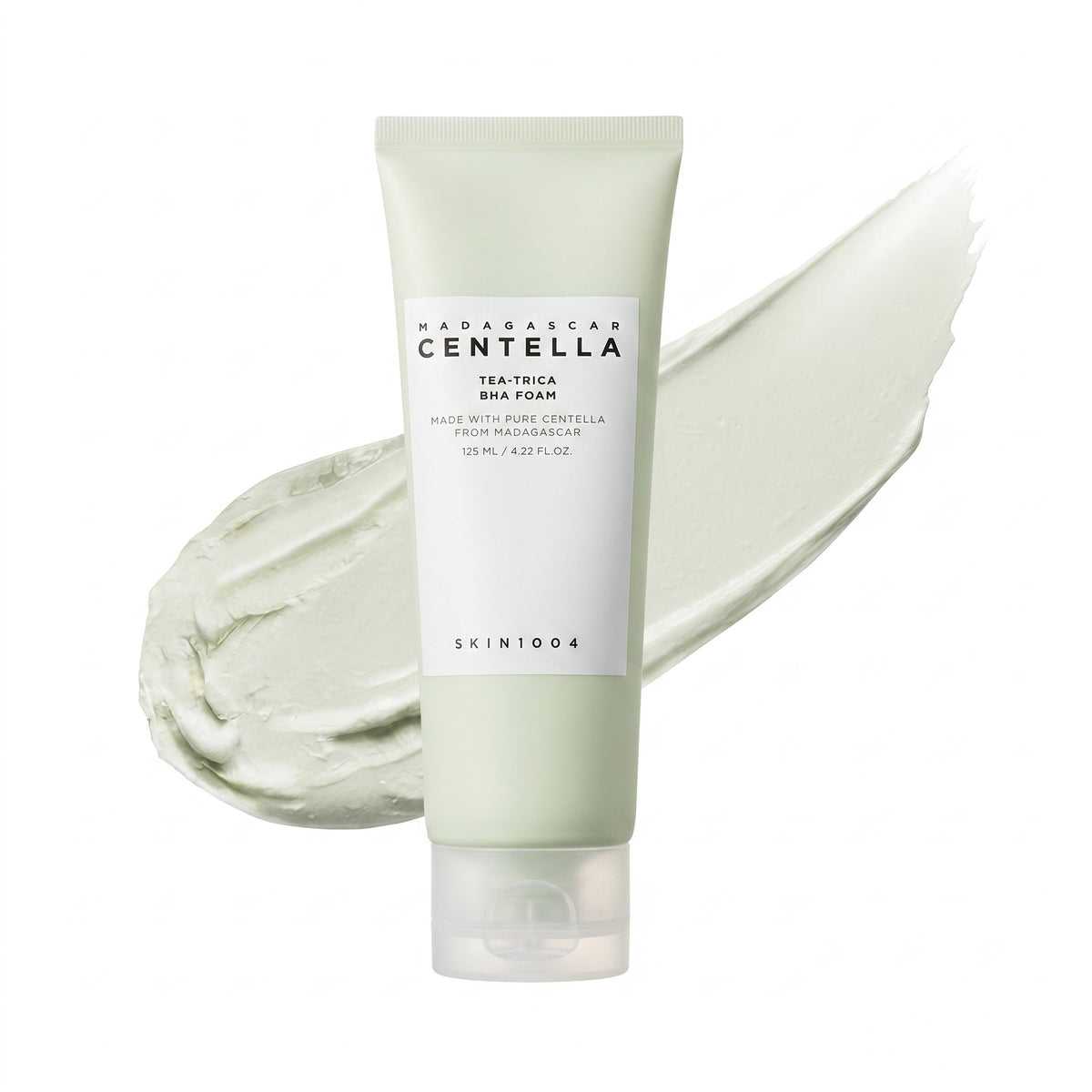 SKIN1004 — Espuma limpiadora con BHA y centella de Madagascar Tea-Trica · 125 ml