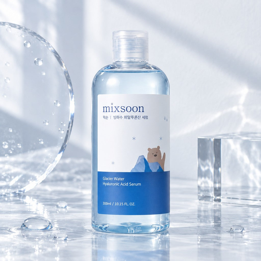 mixsoon — Sérum de agua de glaciar y ácido hialurónico · 300 ml