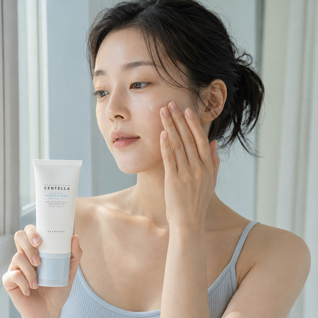 SKIN1004 — Sérum solar Water-Fit Hyalu-Cica con centella de Madagascar · 100 ml
