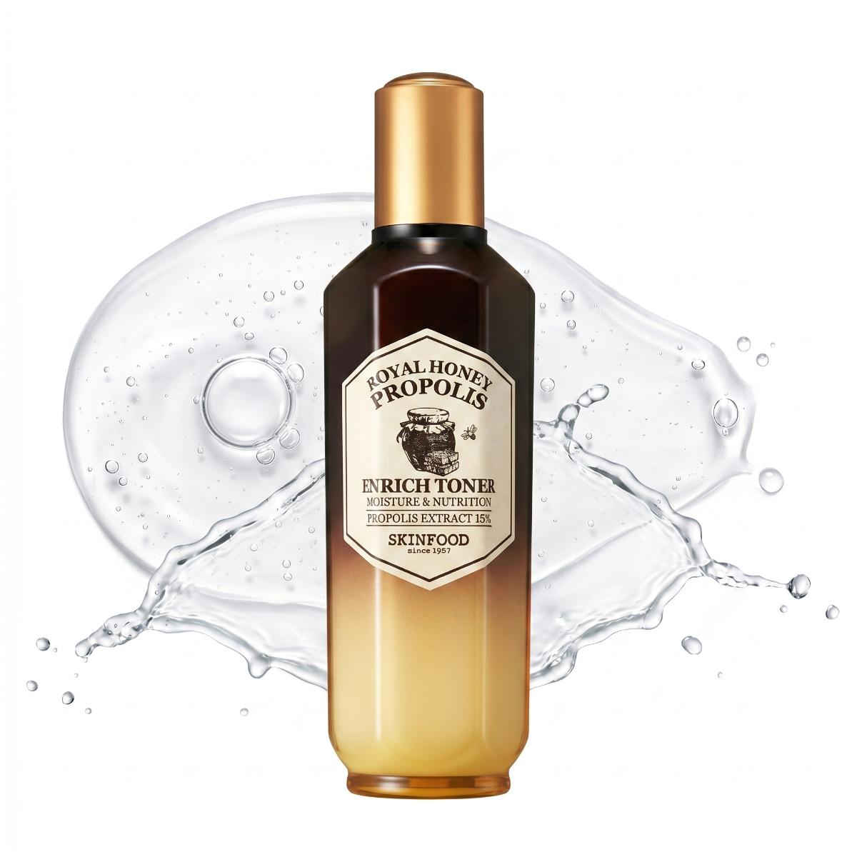SKINFOOD — Tónico enriquecido con miel y propóleo · 160 ml