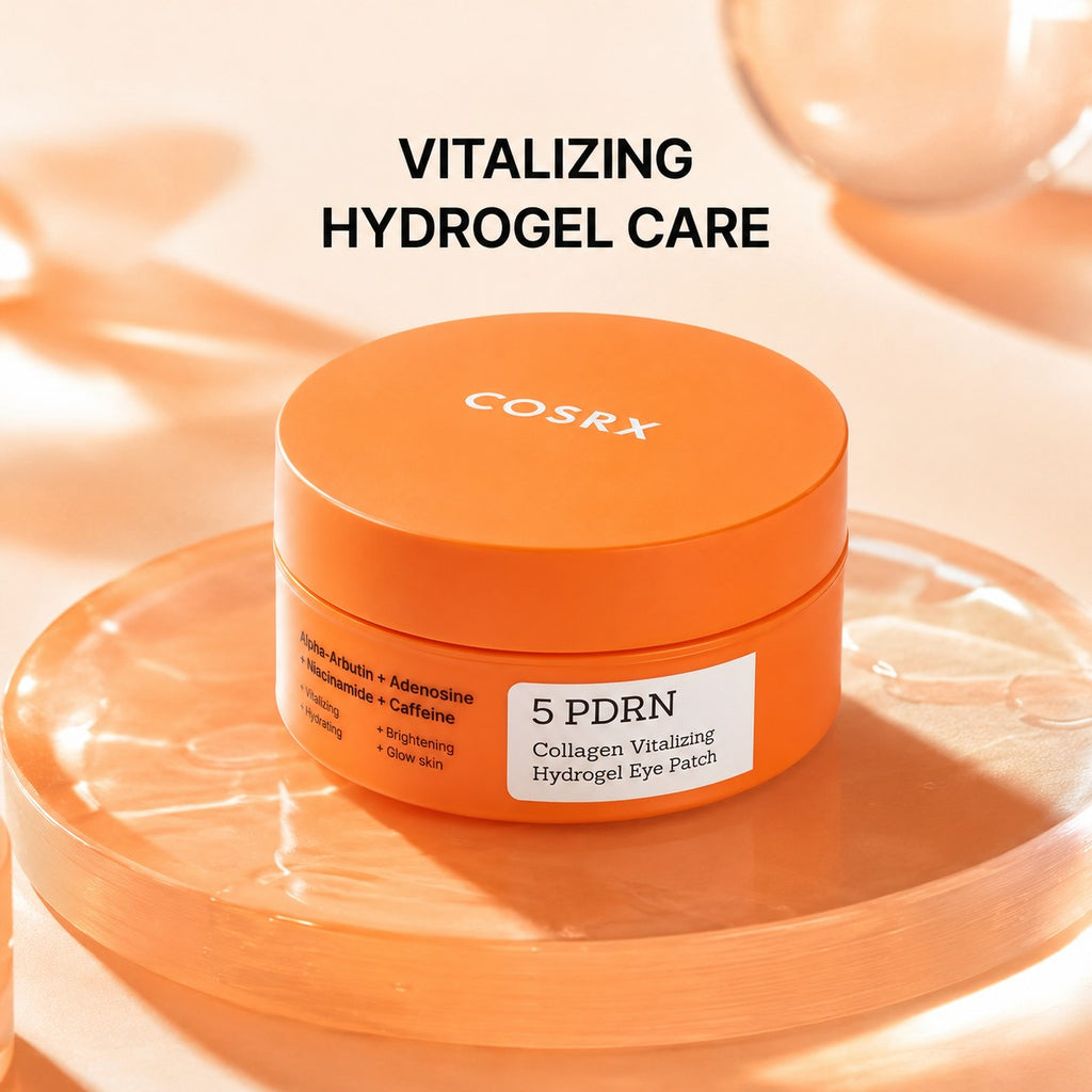 COSRX — Parches de hidrogel revitalizantes para ojos con PDRN 5 y colágeno · 60 parches