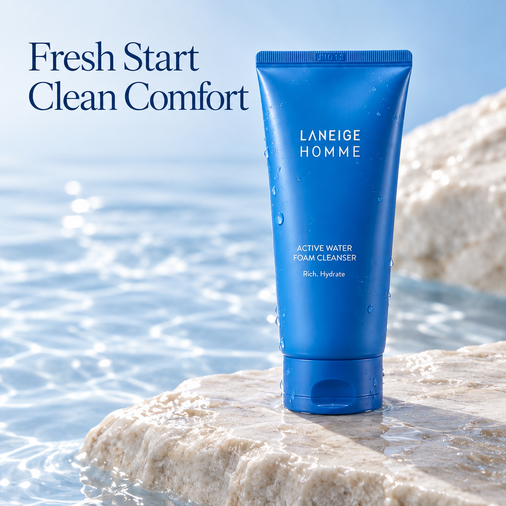 LANEIGE — Espuma limpiadora Active Water para hombre · 150 ml