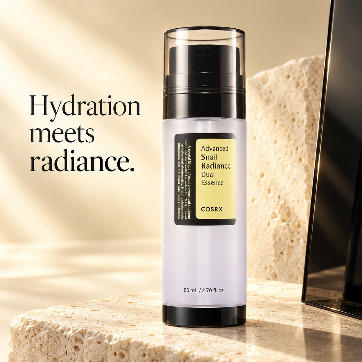 COSRX — Esencia dual iluminadora con mucina de caracol · 80 ml