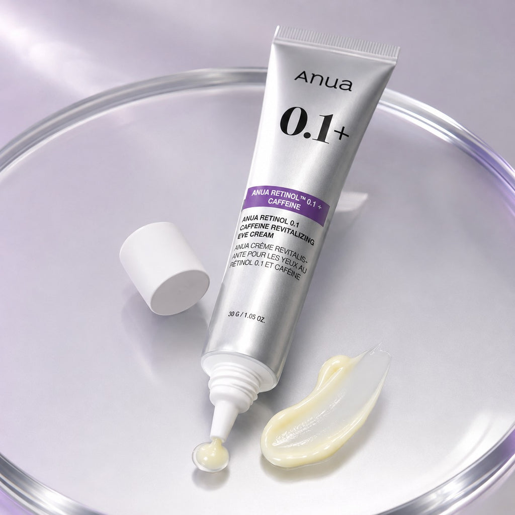 Anua — Contorno de ojos revitalizante con retinol 0.1 y cafeína · 30 g