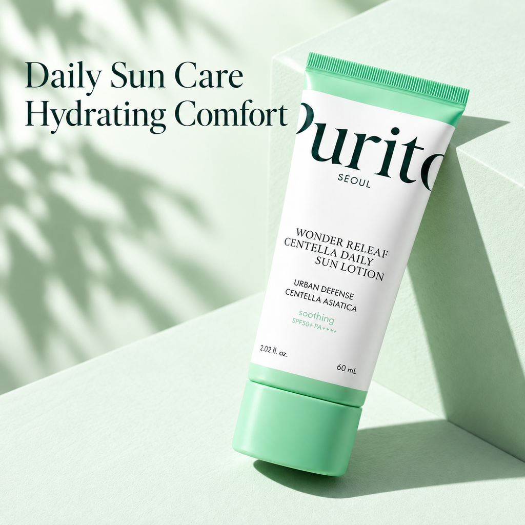 Purito SEOUL — Loción solar diaria Wonder Releaf con centella SPF50+ PA++++ · 60 ml