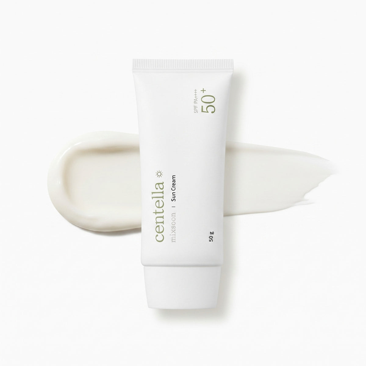 mixsoon — Crema solar de centella SPF50+ PA++++ · 50 g
