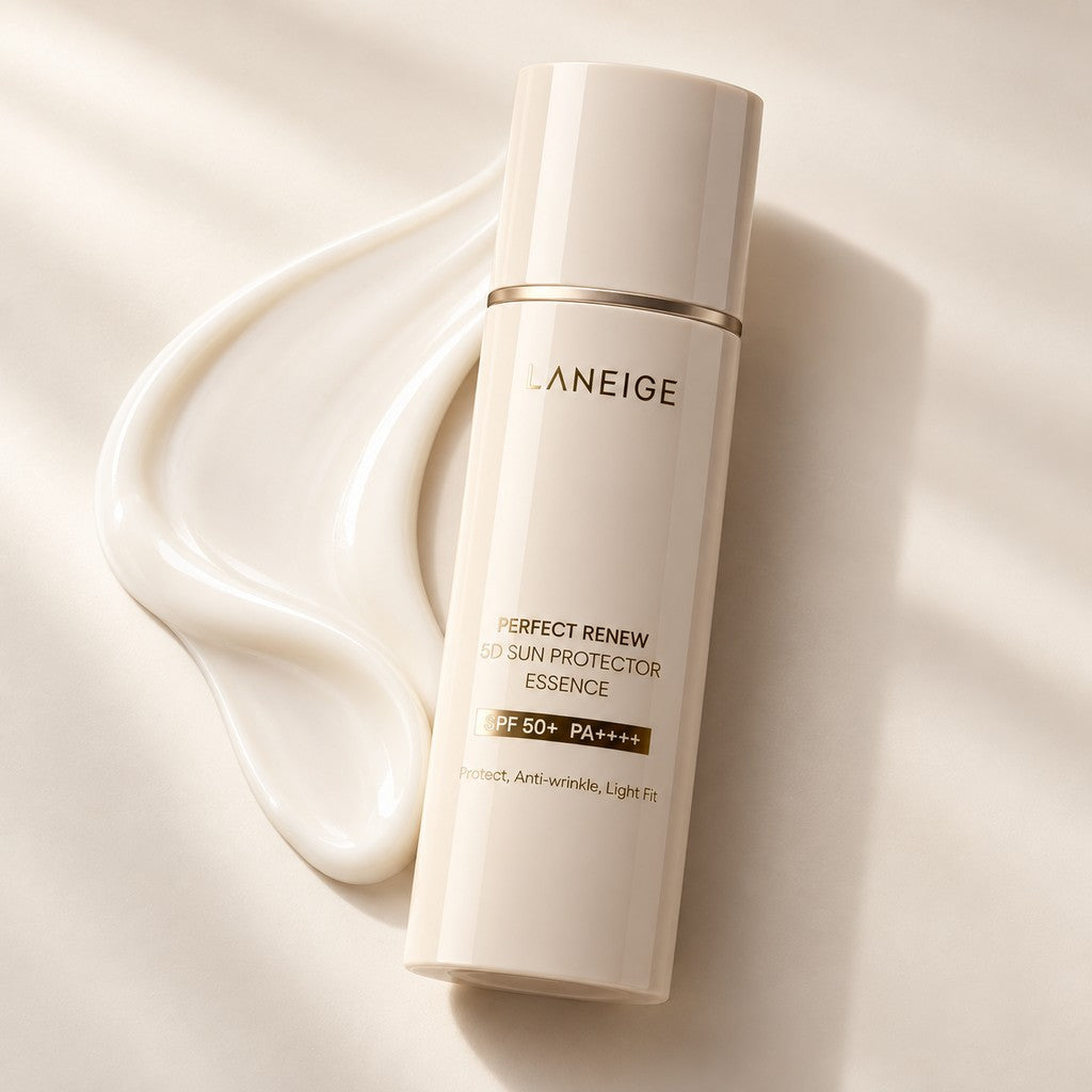 LANEIGE — Esencia protectora solar Perfect Renew 5D · 50 ml