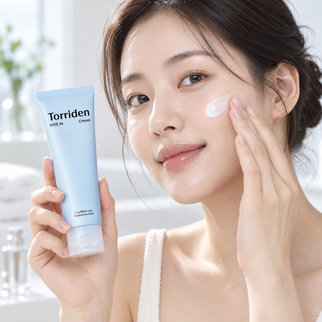 Torriden — Crema DIVE IN con ácido hialurónico de bajo peso molecular · 80 ml