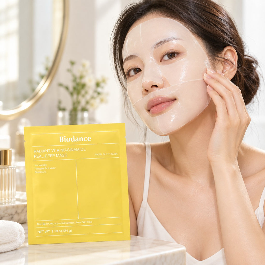 Biodance — Mascarilla intensiva iluminadora con vitaminas y niacinamida · 4 mascarillas