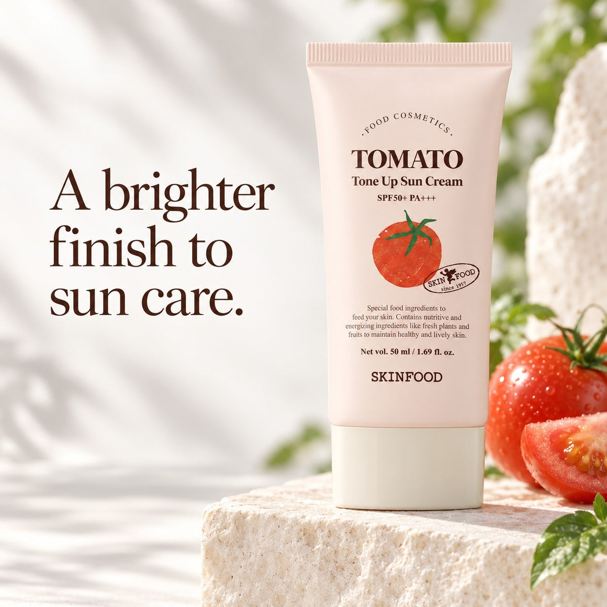 SKINFOOD — Crema solar iluminadora de tomate · 50 ml