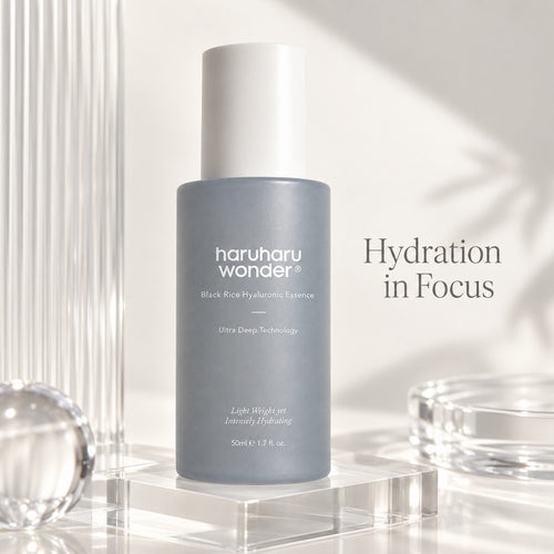 haruharu wonder — Esencia de arroz negro y ácido hialurónico · 50 ml
