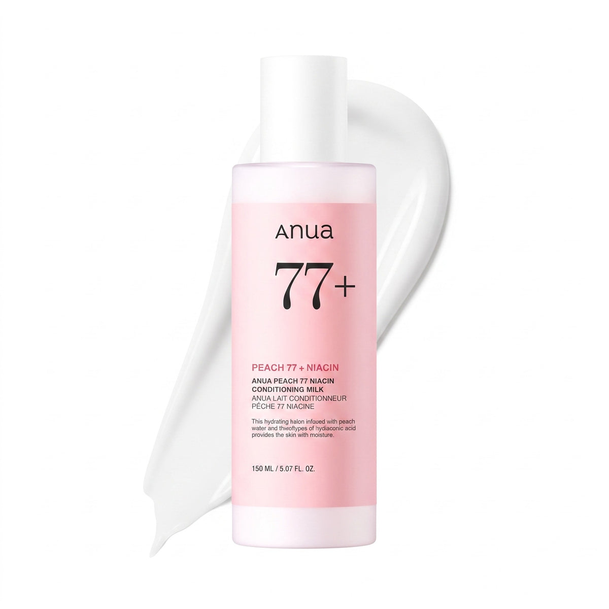 Anua — Leche acondicionadora de melocotón 77 y niacina · 150 ml