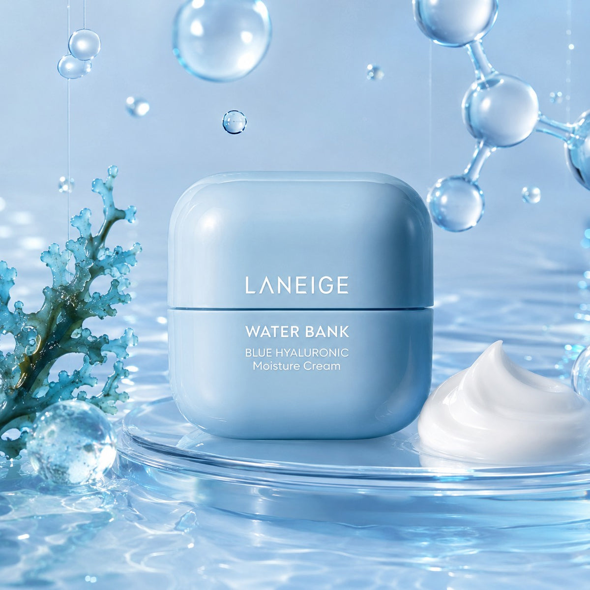 LANEIGE — Nueva crema hidratante Water Bank con ácido hialurónico azul · 50 ml