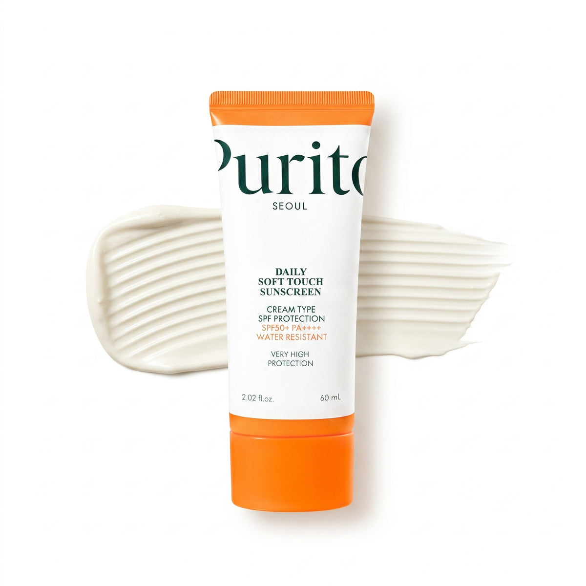 Purito SEOUL — Crema solar diaria de tacto suave SPF50+ PA++++ · 60 ml