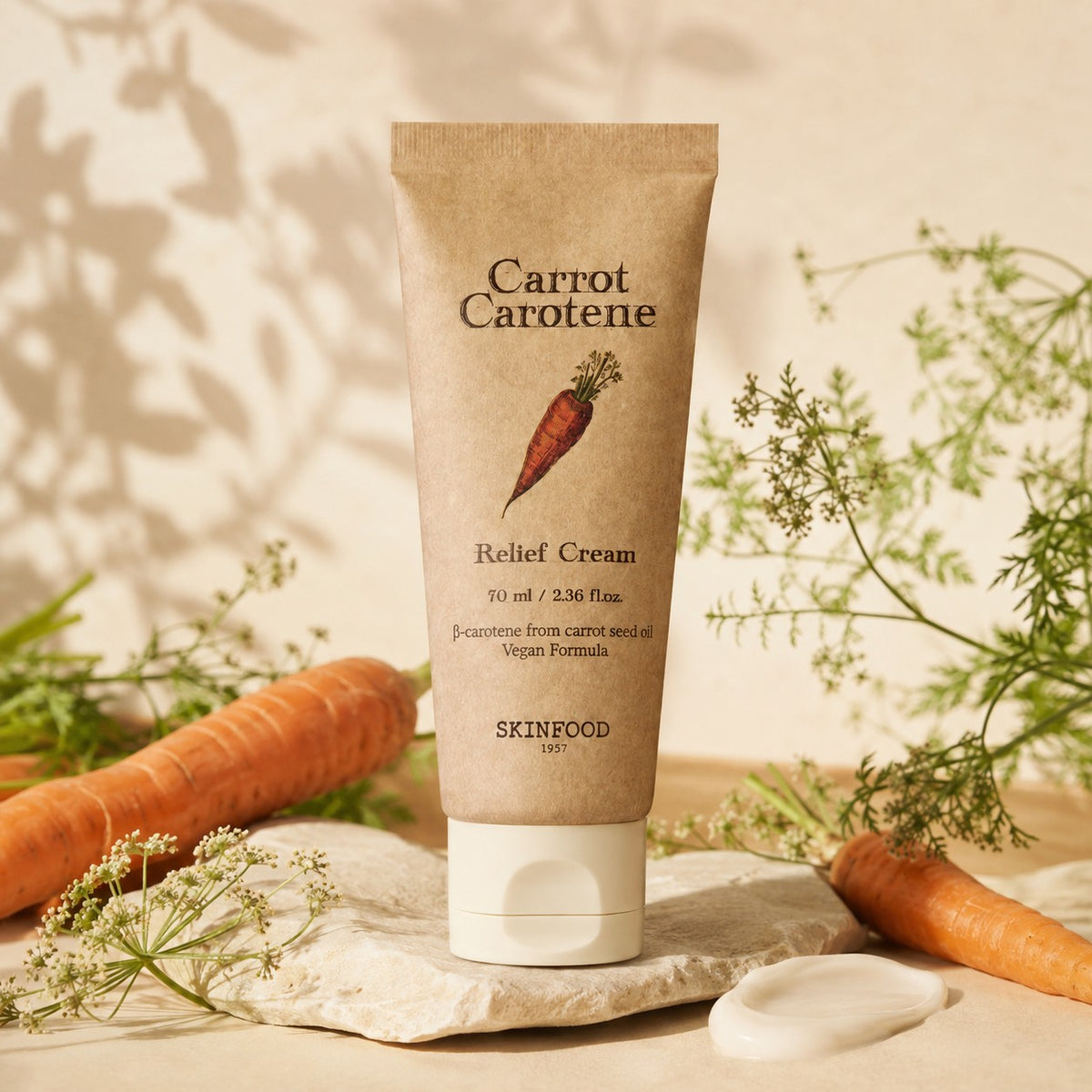 SKINFOOD — Crema calmante de zanahoria y caroteno · 70 ml