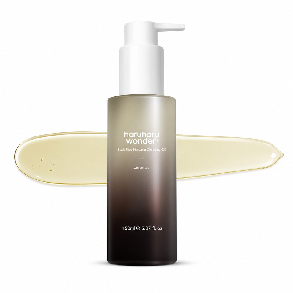 haruharu wonder — Aceite limpiador hidratante de arroz negro · 150 ml