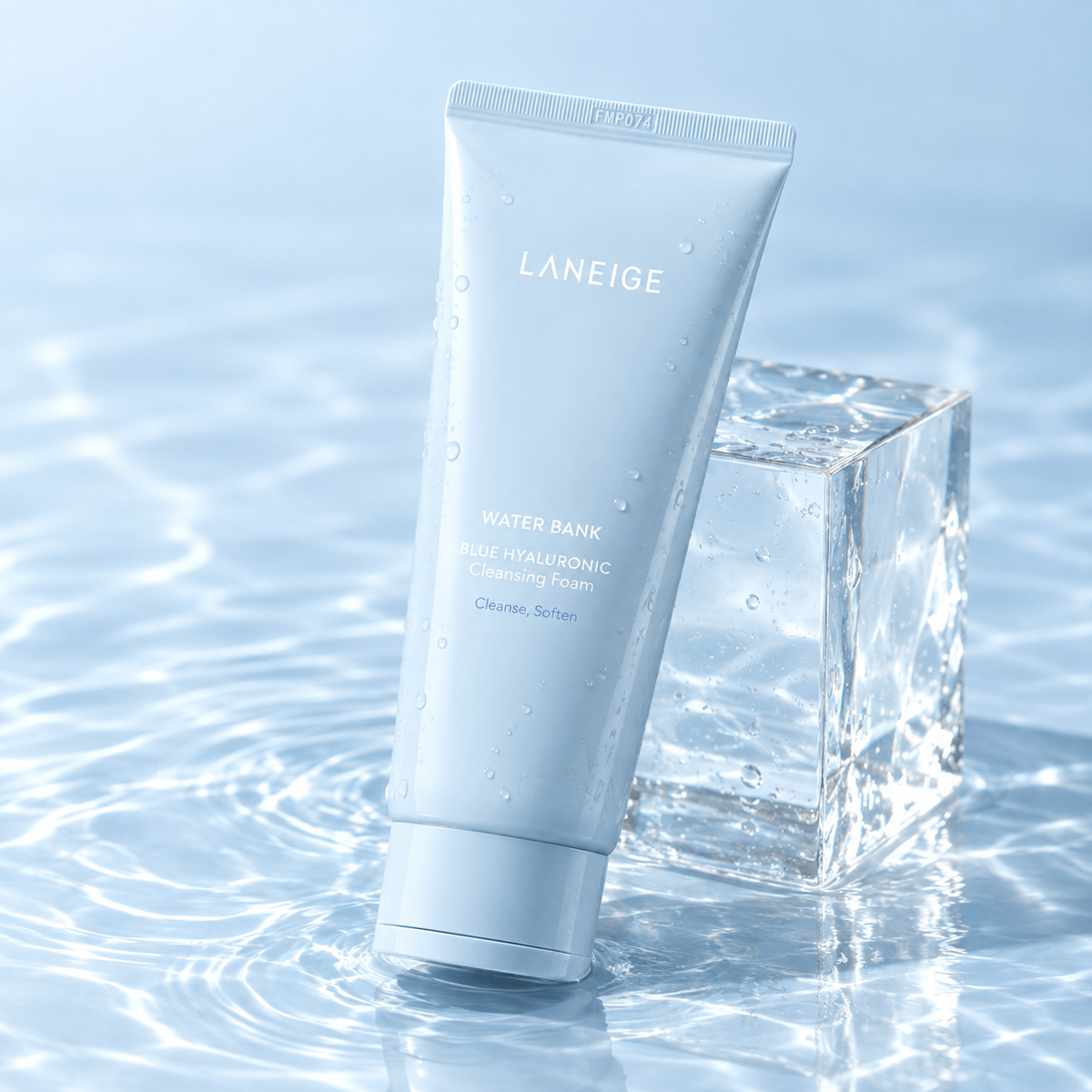 LANEIGE — Espuma limpiadora Water Bank con ácido hialurónico azul · 150 g