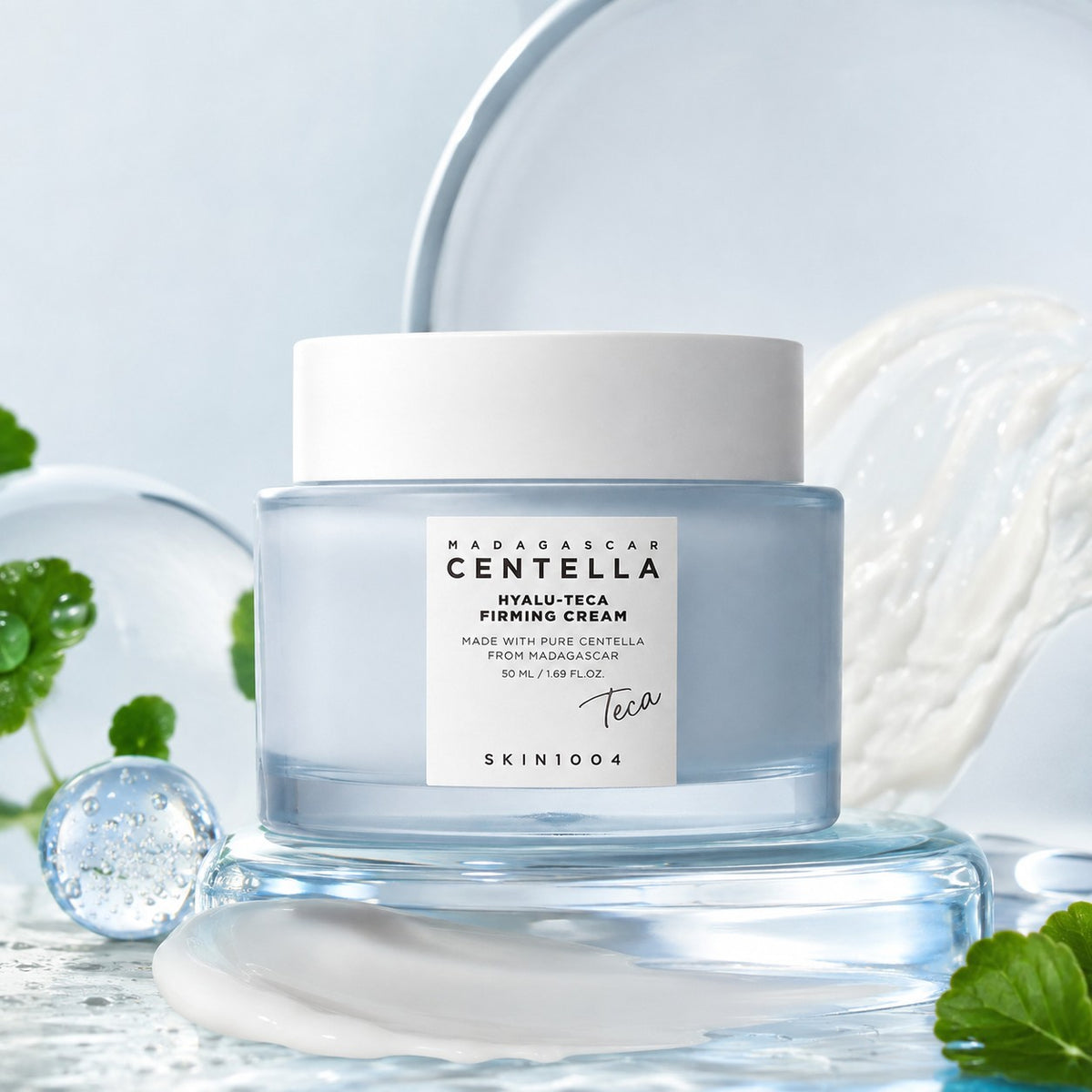 SKIN1004 — Crema reafirmante Hyalu-Teca con centella de Madagascar · 50 ml