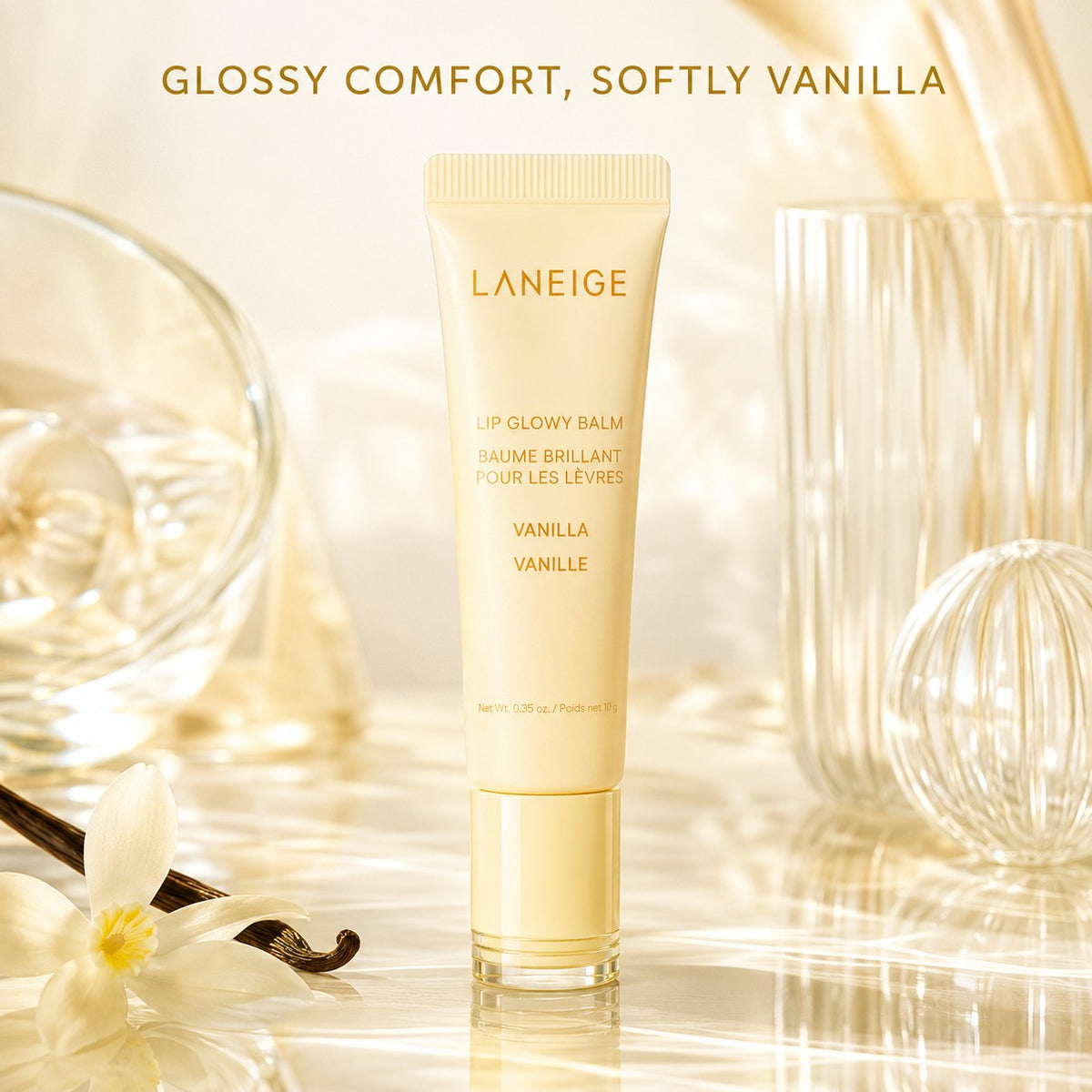 LANEIGE — Bálsamo labial con brillo · Vainilla · 10 g