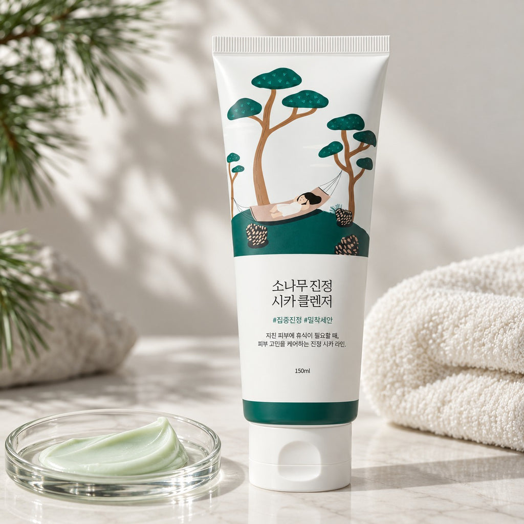 ROUND LAB — Limpiador calmante con pino y centella · 150 ml