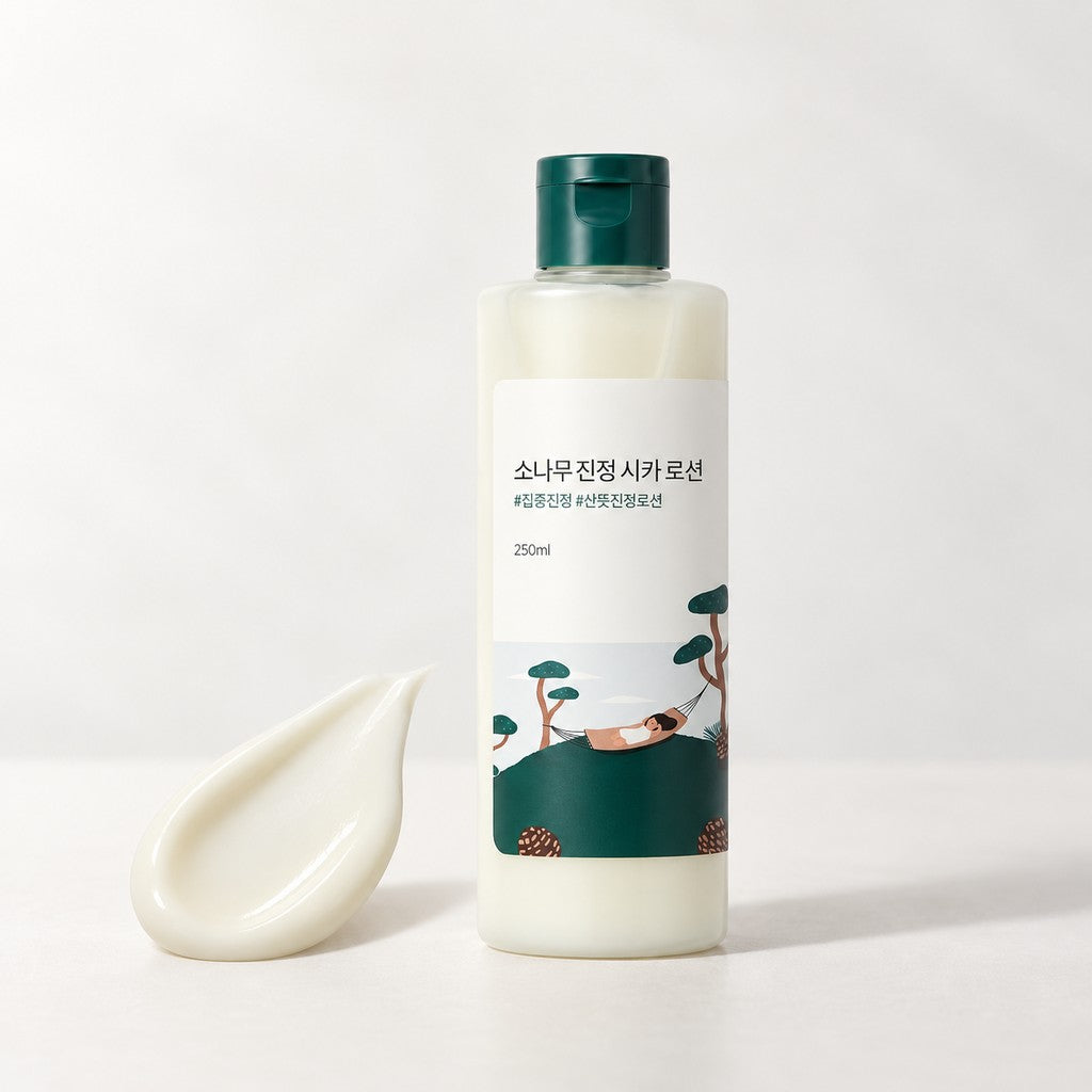ROUND LAB — Loción calmante con pino y centella · 250 ml