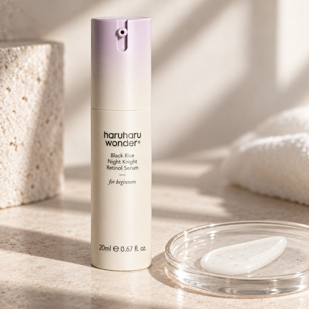 haruharu wonder — Sérum nocturno Night Knight con arroz negro y retinol · 20 ml