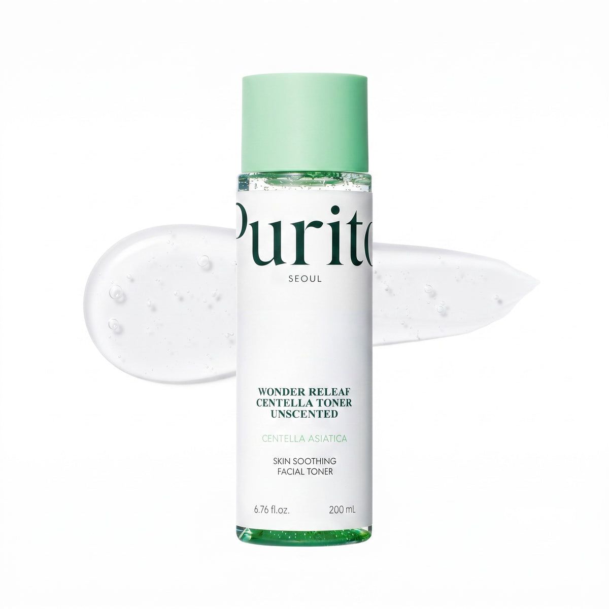 Purito SEOUL — Tónico sin perfume Wonder Releaf con centella · 200 ml